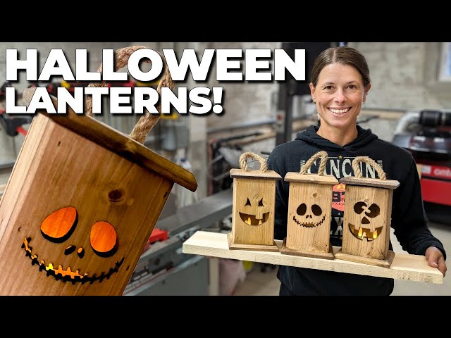 YOU Can BUILD Spooky Halloween Lantern // Woodworking For Beginners