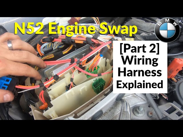 How To Remove The Wiring Harness On A BMW E90 N52 Engine - BMW N52 Engine Swap [Part 2]