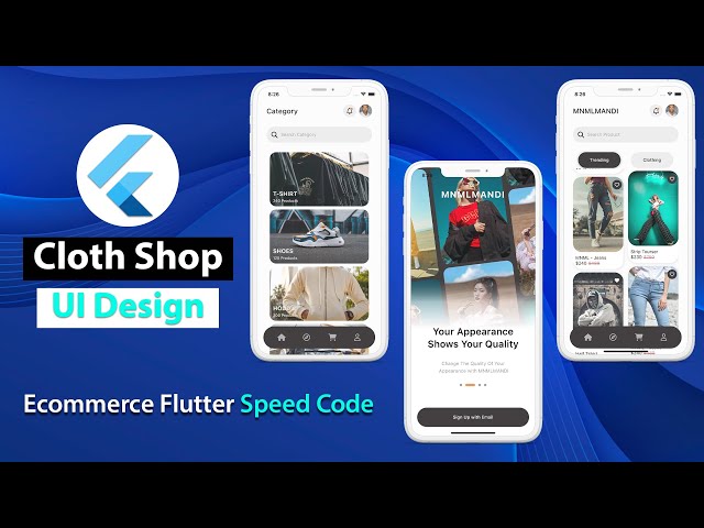 Flutter E-commerce App & Shop Design | Speed Code