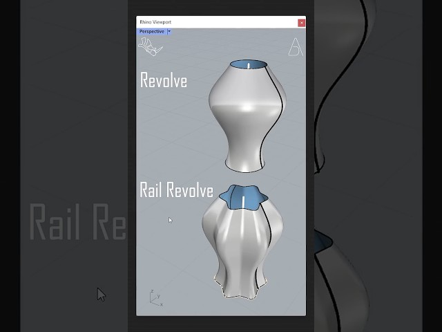 Revolve vs Rail Revolve | Rhino Tutorial