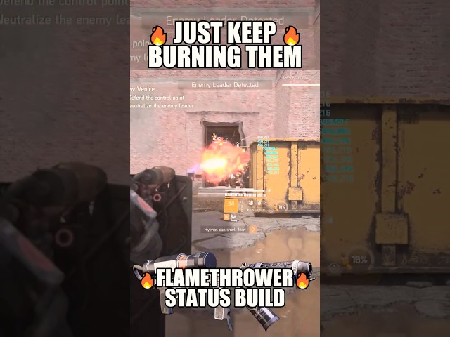 🔥 THIS FLAMETHROWER MELTS EVERYTHING! 🤯 | TIP OF THE SPEAR - The Division 2 #shorts