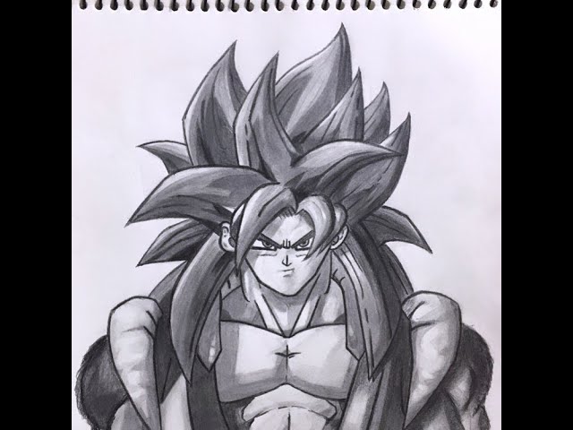Gogeta Ssj4 sketch(Picture clip) | Dragon ball GT