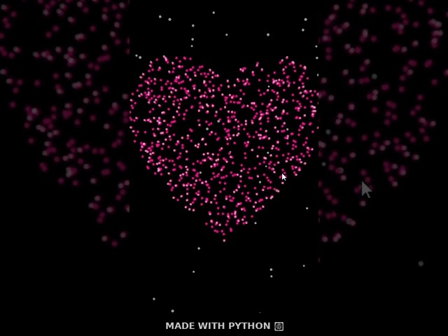 I Made a Glowing Heart Using ONLY Python ❤️🐍