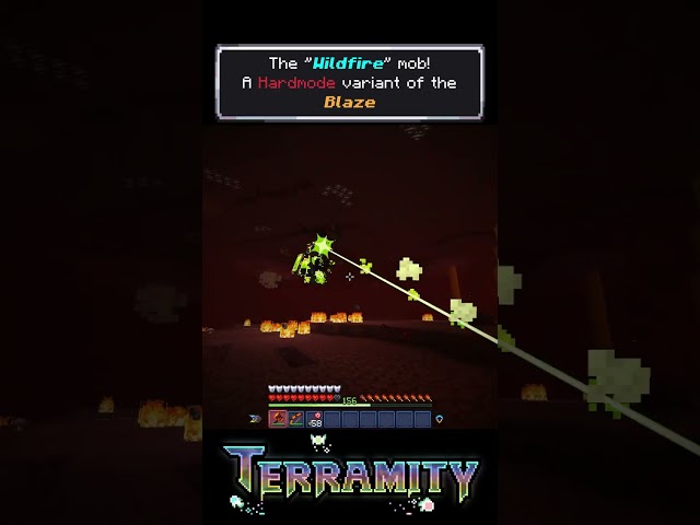 Wildfire, the Hardmode Blaze | Terramity v1.0 #terramity #moddedminecraft  #minecraft #terraria
