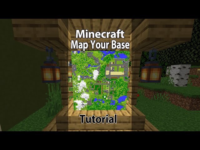 How to Map your Base in Minecraft | Easy Map Wall Tutorial #shorts