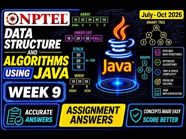 NPTEL Data Structure and Algorithms Using Java | Week 9 Assignment Answers 2026 | #dsa  #java