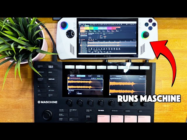 Can You REALLY Make Beats On a Gaming Console? Maschine MK3 + ROG Ally