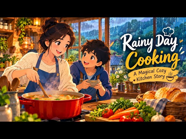 Rainy Day Cooking Cozy Animated Story