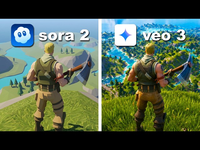 Sora 2 vs Veo 3 Remake Popular Video Games