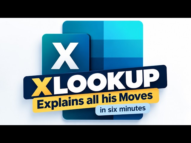 The Xlookup Explains all his Moves in six Minutes.