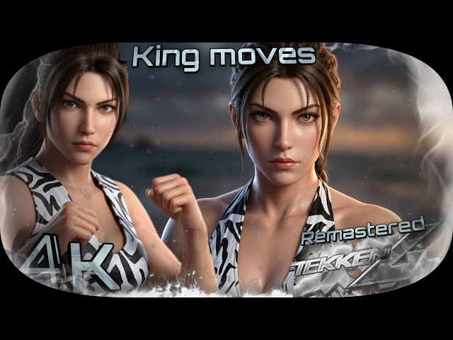 Julia ( Zebra outfit, King moves ) Tekken 4 Remastered UHD 4K 60 FPS 