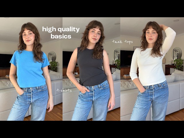 my favorite cotton basics! t-shirts, tank tops, and elevated cuts