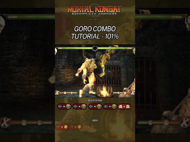 Goro Combo Tutorial MK9 - 101% 💪