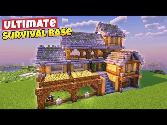 Minecraft ultimate 😱survival base making🔴live😳