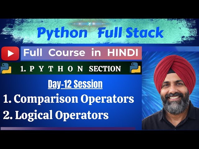 Python Comparison & Logical Operators Explained 🔥 | Day 12 Python Full Course | TechGuru AI