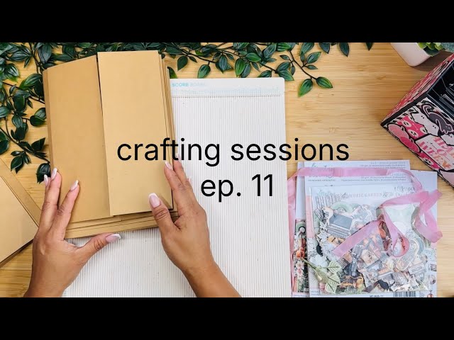 Crafting sessions ep. 11 | What’s on my desk, mass making mini album - Saturday night crafting 