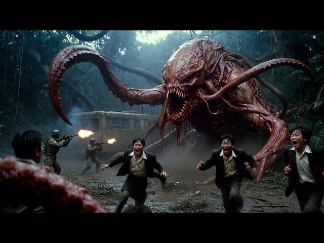 【FULL MOVIE 4K】Jungle Nightmare! Students Trapped, Hunted by Alien Monster!
