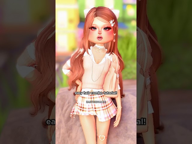 *EASY* “It Girl” Hair Combo Tutorial in Dress To Impress || #dti #dresstoimpress #roblox #dtiroblox