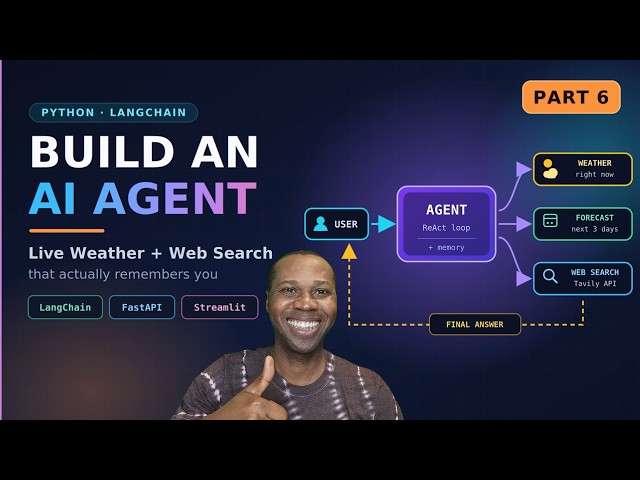 Build AI Agent with LangChain- Weather & Web Search Agent | FastAPI + Streamlit | Part 6