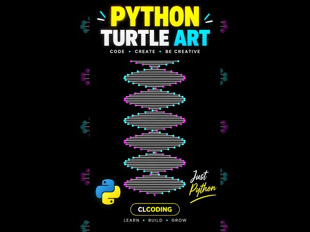 🐍 Python Turtle Art 🌀 | Coding Meets Creativity!