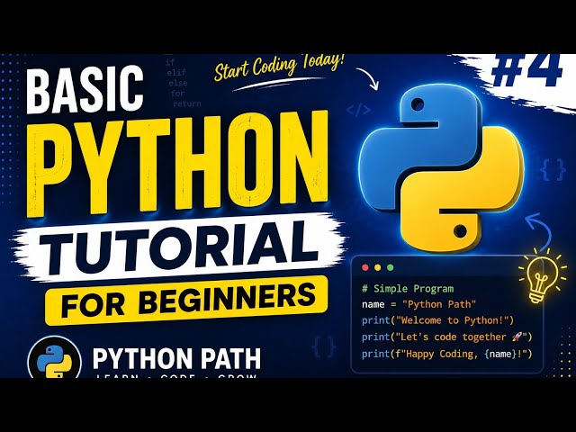 Basic Python Tutorial for Beginners #4