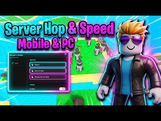 Merge a Nuke KEYLESS Script | Server Hop & Speed