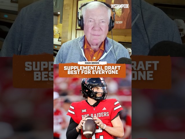 Sorsby’s Supplemental Draft Choice Is Best for Everyone