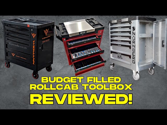 Budget pre-filled rollcab tool box review, Nurnberg, Widmann, Sitetools, US Pro. eBay Amazon.
