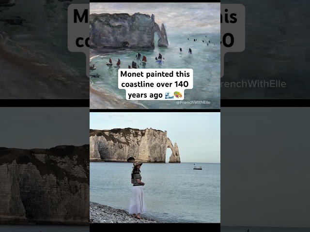 Monet painted this coastline 140+ years ago 🎨🇫🇷 Full video out tomorrow 🎥 #Monet #FranceTravel