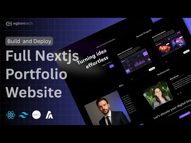 Build & Deploy a Modern Portfolio Website with Next.js, React, Tailwind CSS v4 & Aceternity UI