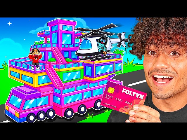 Spending $9,999,999 on a MAX LEVEL BUS in Roblox!