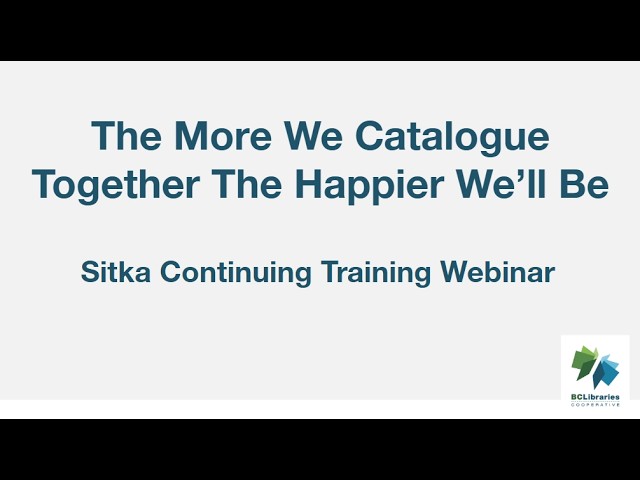The More We Catalogue Together The Happier We'll Be