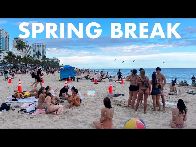 Fort Lauderdale Spring Break LIVE 2026 Florida Beach Walk Saturday