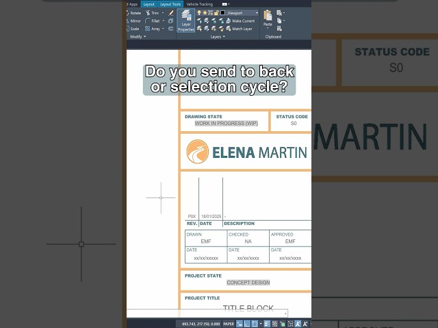Selection Cycling | #civil3d  Made Easy | 4K Video | Tutorial  #autocad