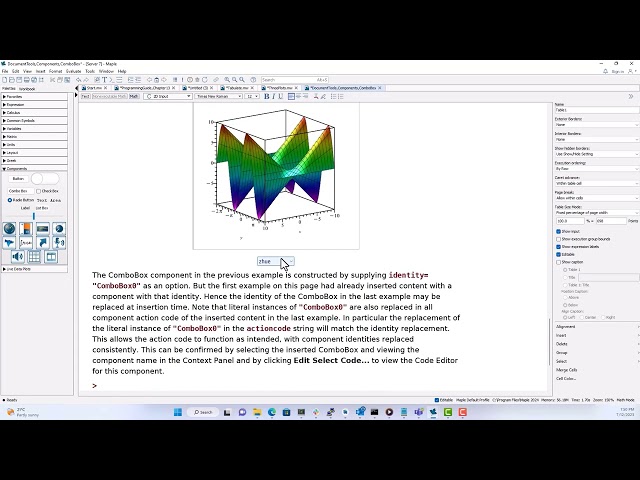 Programmatic Creation of Interactive Applications in Maple