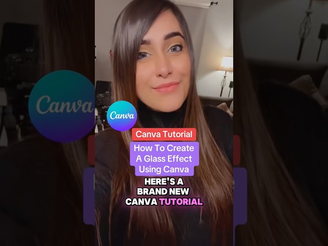 Canva Tutorial - How To Create a Frosted Glass Effect in Canva!