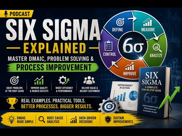 How to Solve Business Problems Systematically | Six Sigma & DMAIC Explained | English Podcast