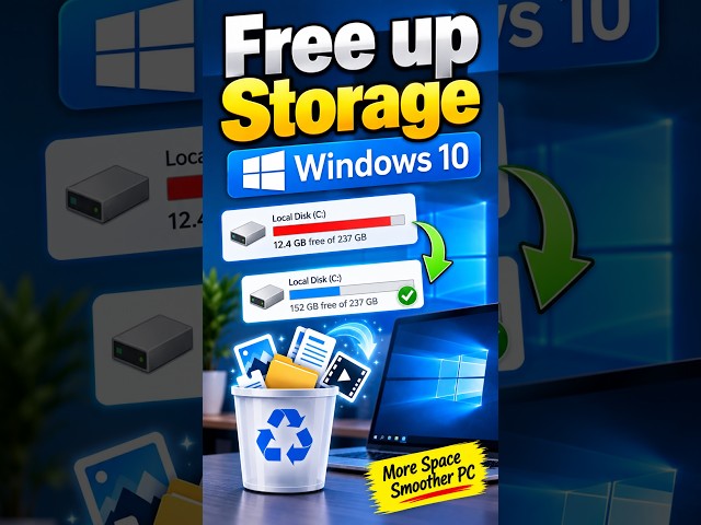 How To Free up Storage on Windows 10 ( 2026 )