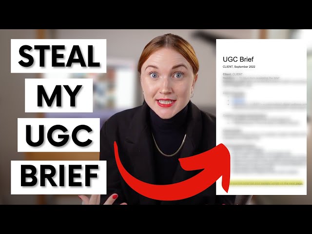 How to Brief UGC Creators (My Exact Template)
