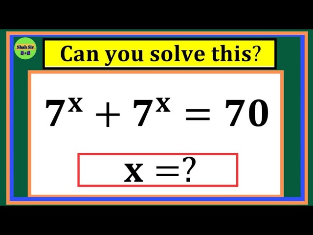 Germany| Find the value of 'x' in the given Algebra Olympiad Mathematics| Step by step Explanation|