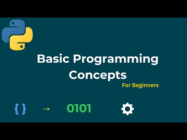 Basic Programming Concepts Explained | Learn Coding for Beginners