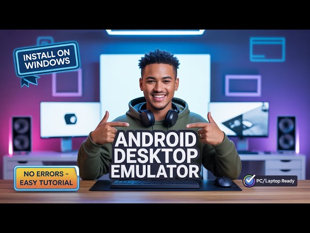 How to Run Android Desktop Emulator on PC/Laptop (2025) | New Google Desktop Mode!