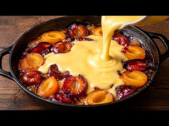 Do you have any plums left? The most famous plum cake I've ever baked in a pan!