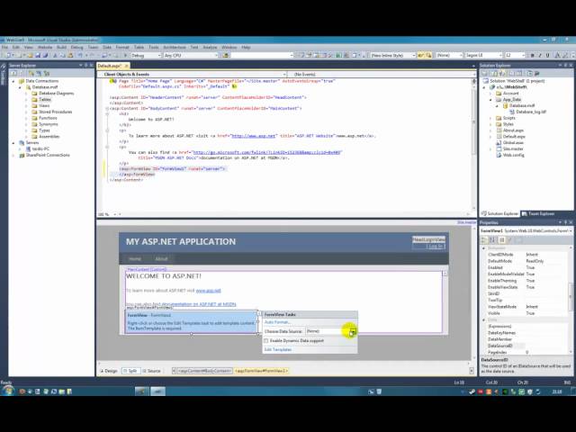 ASP.NET Tutorial - FormView Insert to Database