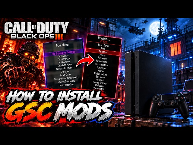 BO3 PS4 GSC Menus Are HERE! 🔥 How to Install & Use Them