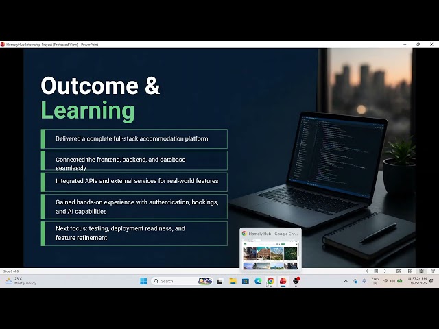 HomelyHub | Full Stack Web Development Internship Project Presentation