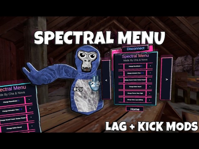 This is ONE OF THE BEST Gorilla Tag Mod Menus | FREE! KICK MODS | UNDETECTED | Spectral Menu