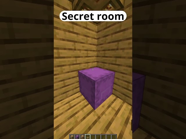 Minecraft secret room tutorial