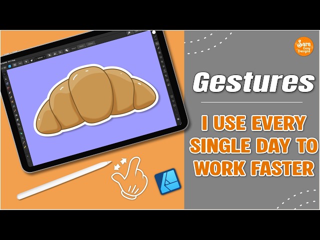 Affinity Designer iPad Gestures - I Use Every Day to Work Faster | Beginners to Pros