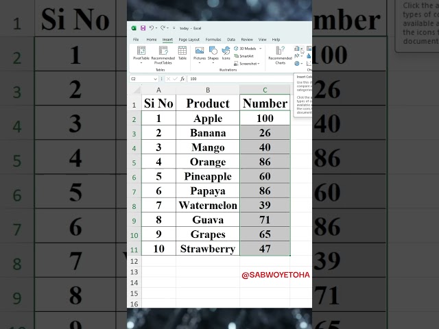microsoftexcel 35 3D Column #tricks #excel